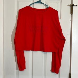 DriFit long sleeve crop Lulu shirt